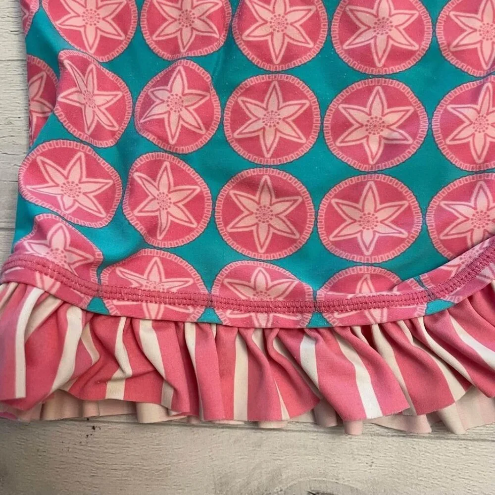 Ruffle butts girls swim rashguard 4T‎